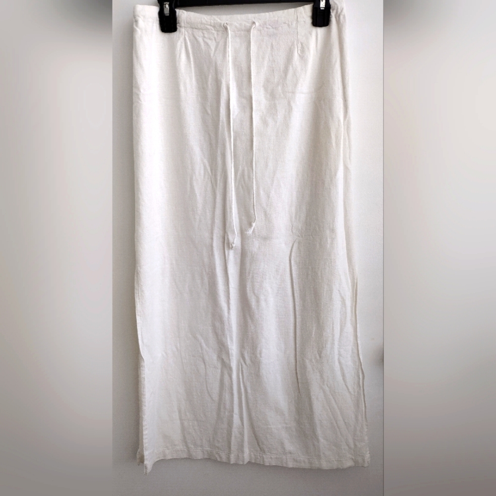100% Cotton White Top & Skirt Set